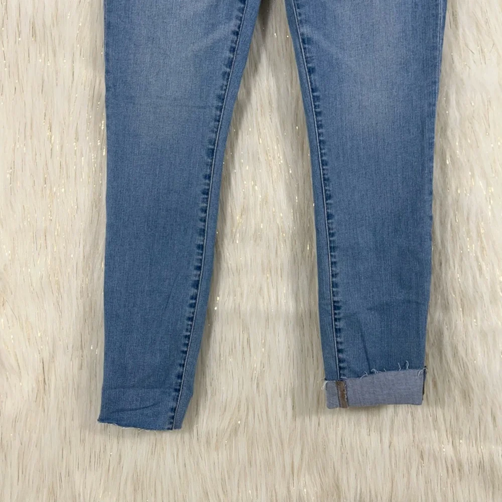 J.Crew Womens 8 Inch Toothpick Slim Skinny Jeans Blue Low Rise Pockets 25 New